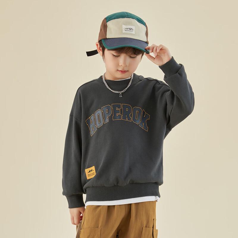 Duoduo Boys' Cotton Blend Round Neck Pullover