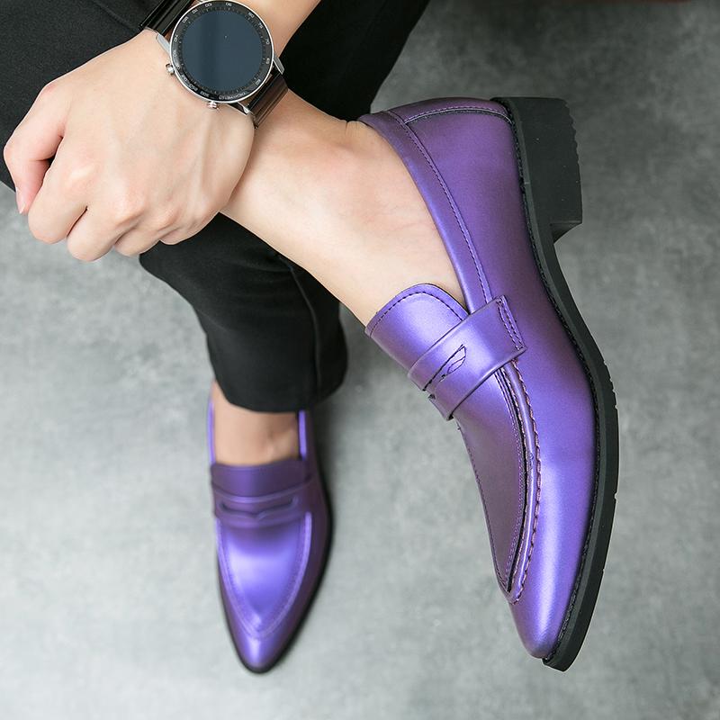 Italské ručně vyráběné pánské kožené zelené mokasíny Pohodlné nazouvací Nízký podpatek Britský styl Vysoká kvalita Módní pánská společenská obuv