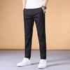 Freizeithose Herren Herbst neu gerade koreanische Version große Größe einfarbig blau und jung 2025 leichter Business-Stil Hose kleine Füße Hose