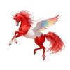 Horse Ornament 2D Acrylic Horse Car Rearview Charm Flat Christmas Tree Pendant Auto Interior Hanging Decoration for Women Girl