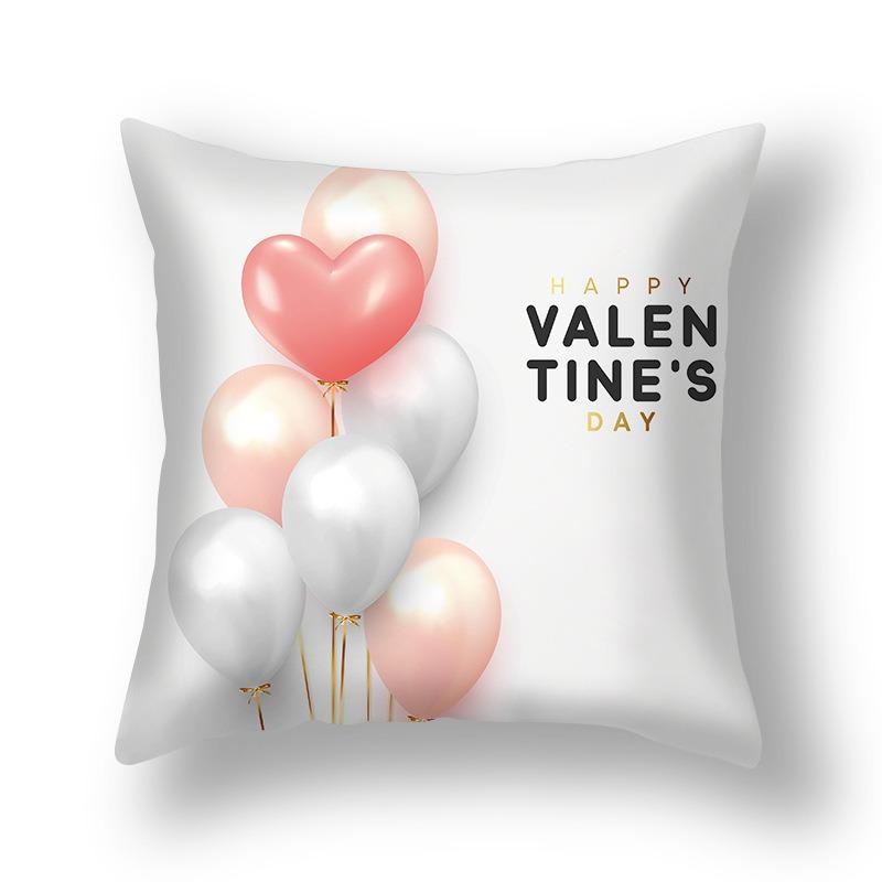 New Valentine's Day Pillow Cover Home Pillow Cushion Sofa Cushion Linen Pillow Cover