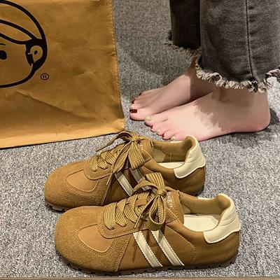 Soft Leather German Training Forrest Gump Shoes 2025 Spring and Summer New Versatile Lightweight Soft Sole Breathable Sports Shoes Ugly Cute Casual