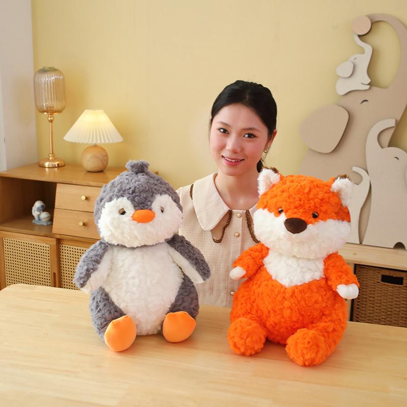 Genuine Lazy Animal Series Elephant Plush Toy Penguin Doll Fox Pig Doll Soothing Doll