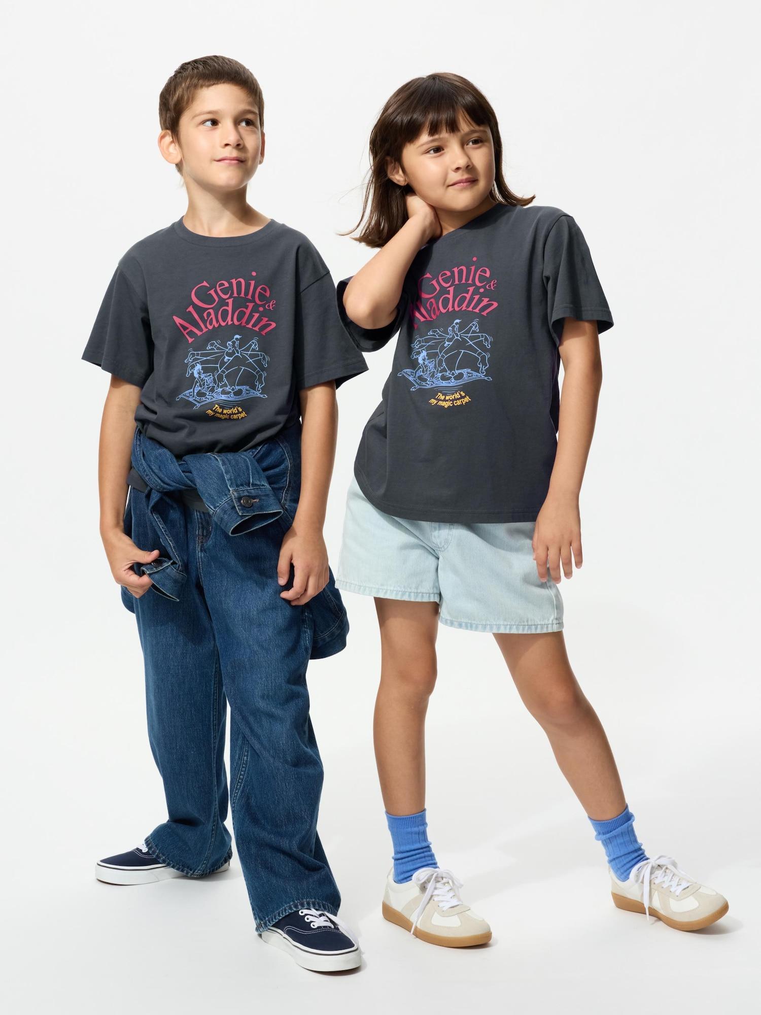 

Uniqlo Детская футболка Mfa Timeless UT с графикой, с коротким рукавом C 08 DARK GRAY/KIDS 150