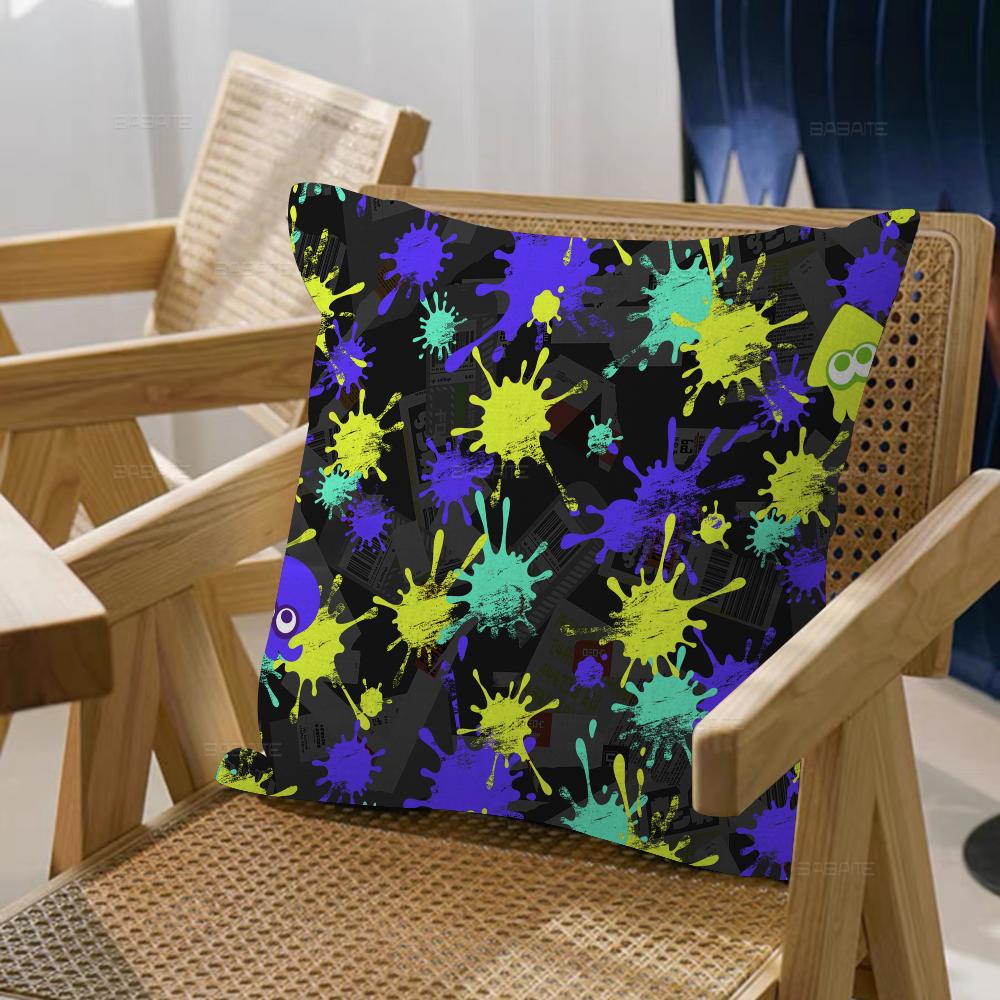 Splatoon Pillow Gift Home Office Decoration Bedroom Sofa Car Cushion Cover Case 45x45