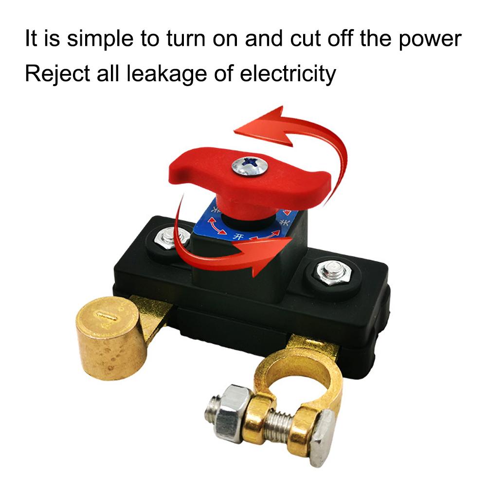 1 Pcs Car Battery Cut Off Switch Disconnect Isolator Cut-off Power Cutoff Switch 12V Automotive Accessories