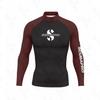 Long Sleeve Rash Guard Split Wetsuit Surfing Swimming Water Sports