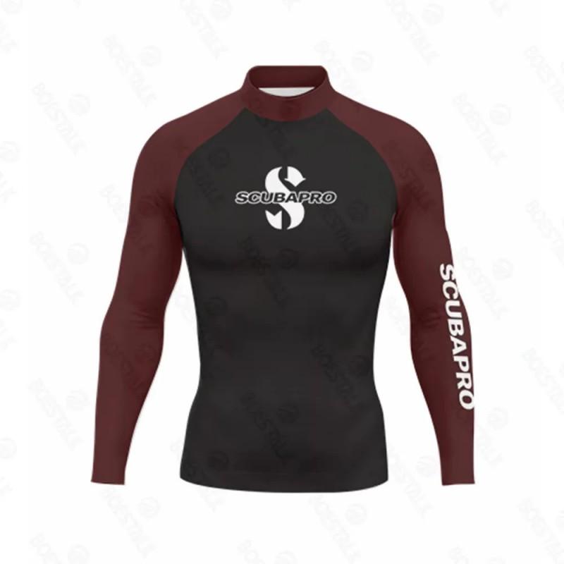 Long Sleeve Rash Guard Split Wetsuit Surfing Swimming Water Sports