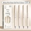 Kaba Bear White Mist Rose 6326 Neutral Pen (0.5mm) - Pack of 4 High-Value Student Press Pens