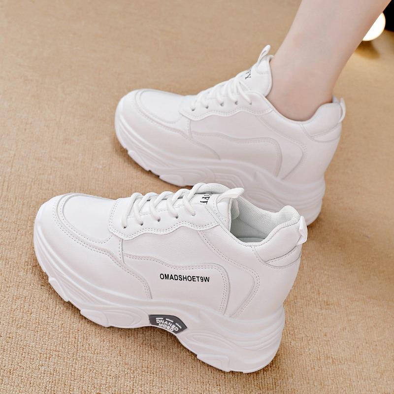 Inner Heightening Dad Shoes Women's 2 Spring and Autumn New Thick-soled Versatile Women's Breathable Casual Sports Shoes