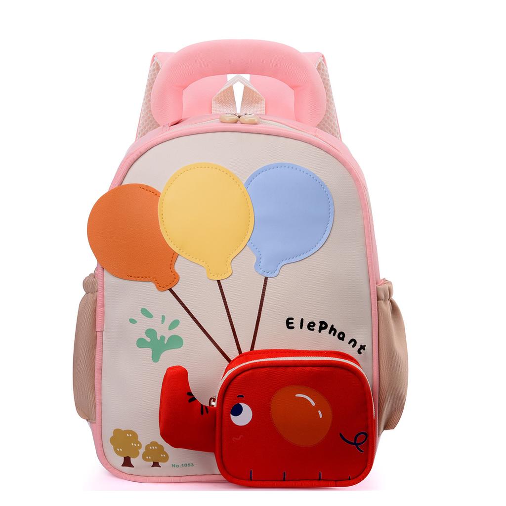 Schoolbag new children's bag cute baby elephant kindergarten schoolbag cartoon lightweight boys and girls backpack large capacity backpack