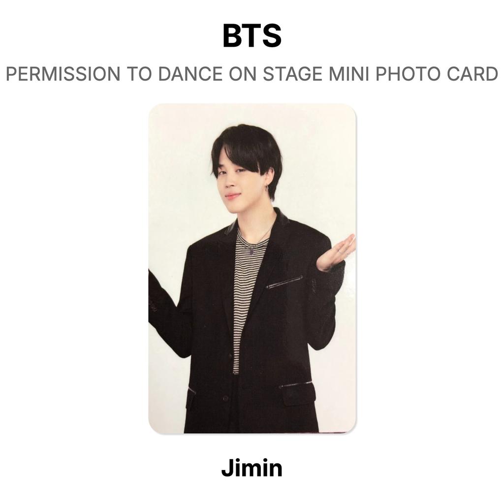 BTS PERMISSION TO DANCE ON STAGE MINI PHOTO CARD Official Photocard