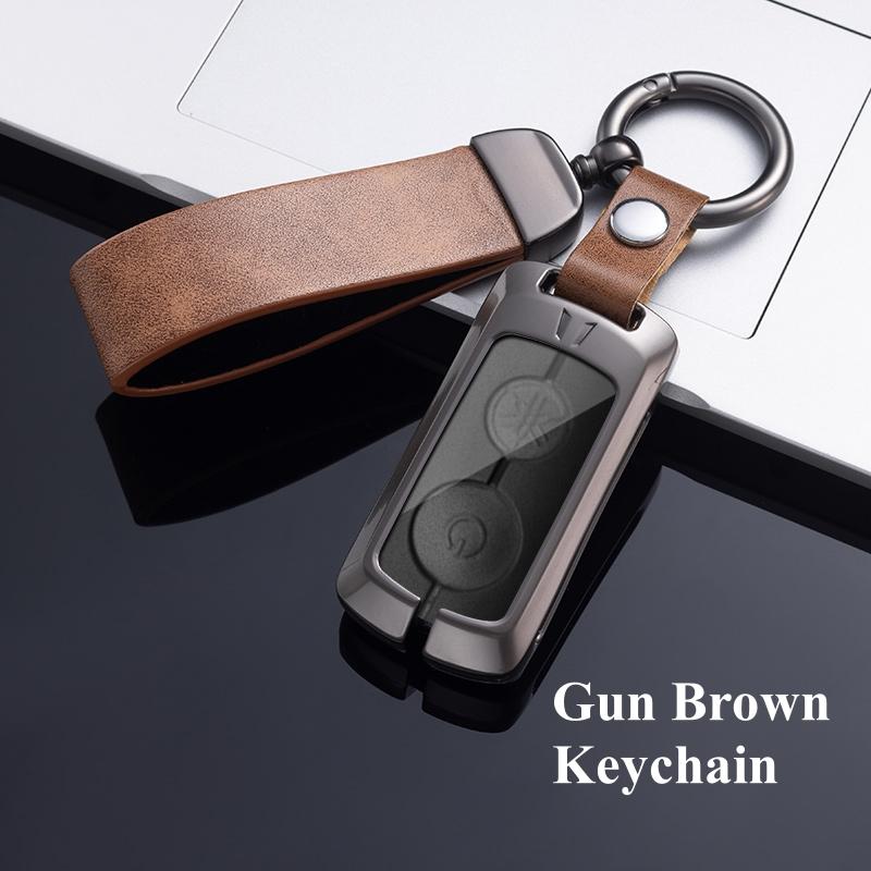 Metall Zink Auto Fernbedienung Schlüssel Fall Abdeckung Shell Für Yamaha NVX NVX155 XMAX 250 300 400 MVX 55 QBIX JAUNS AEROX 2 Taste Schutz FOb