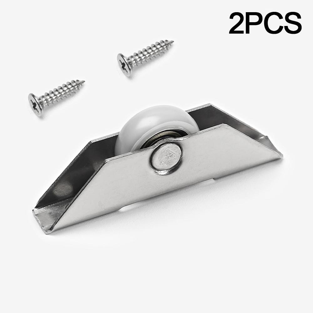 2PCS Door Window Pulley Roller Stainless Steel Bearing Roller Screen Window Door Sliding Wheel Cabinet Door Pulley Hardware
