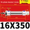 Corrosion Resistant Stainless Steel Pneumatic Cylinder 16-40mm/50-150mm