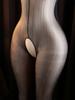 Erotic Open Crotch Bodystocking Lingerie Black Bodysuit Sexy Porn Sleeveless Long Sleeves Women Body Crotchless Costume
