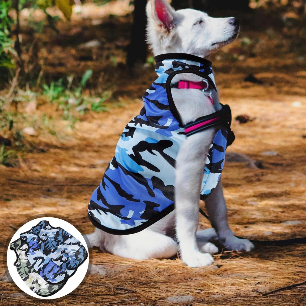 3Pcs Pet Camouflage Shirt Dog Apparel Puppy Vest Breathable Soft Fabric Fashionable Look Perfect for Summer Traveling Outdoors