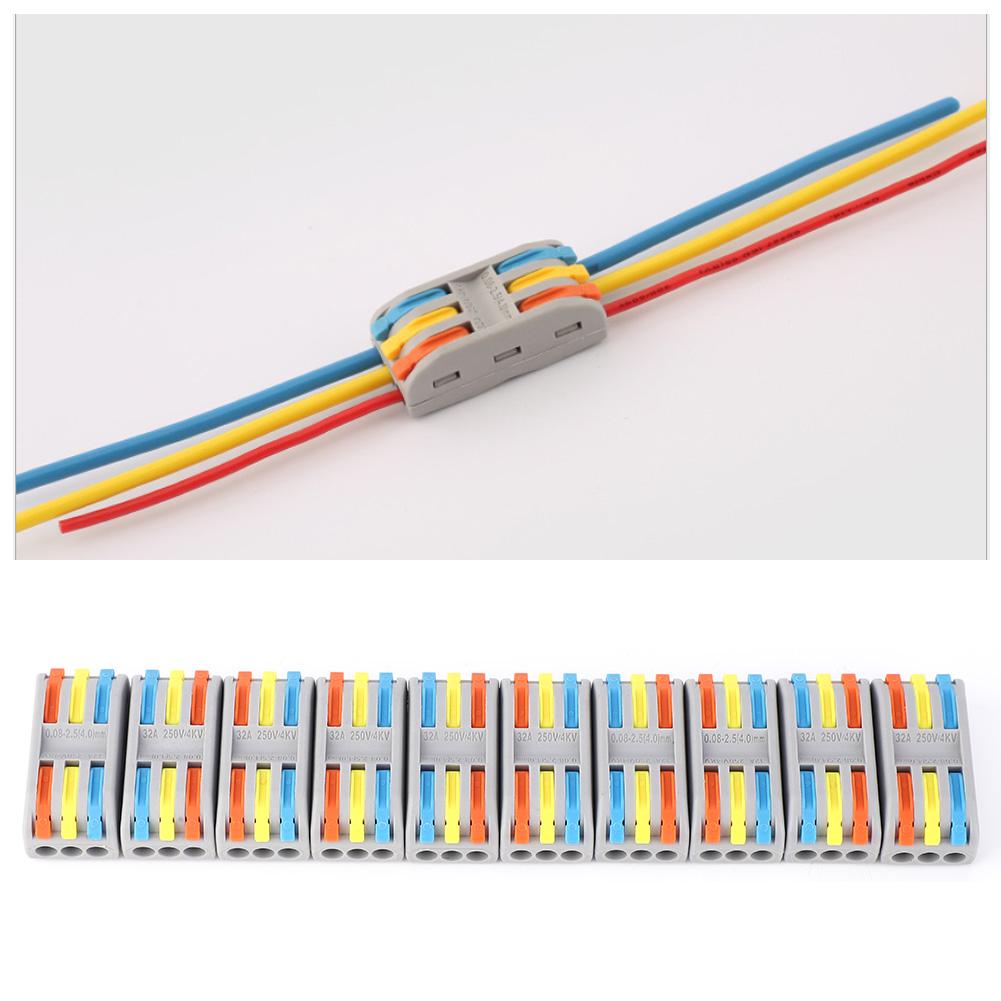 10 buc PCT33 Conector Rapid de Cablare 3intrări 3ieșiri Terminal de Andocare Cablu Electric Colorat