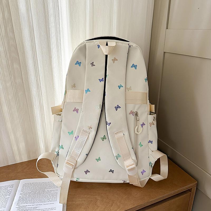 Cartoon Print Student Schoolbag Women's Large Capacity Backpack