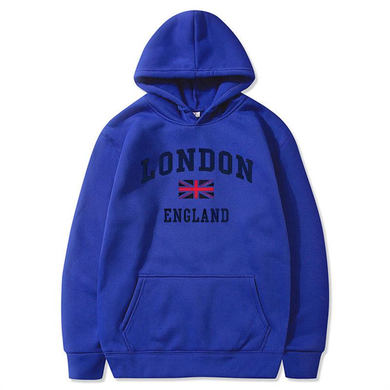 London England Hoodie Men's Hooded Sweatshirts Winter Autumn Fleece Outdoor Sports Casual Pullover Men Womens Hoodies Clothing