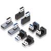 USB 3.0 Samec na Samici Pravoúhlý Prodlužovací Adaptér 90 Stupňový USB Konektor Nahoru Loketní Adaptér 10Gbps Pro Notebook PC Převodník
