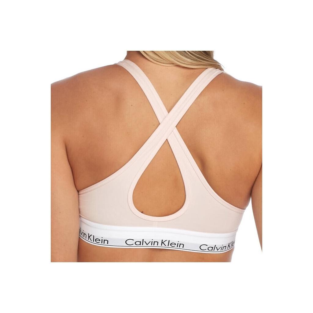 Calvin Klein Logo Letter Pattern Bra Women underwear Pink QF1654E-2NT