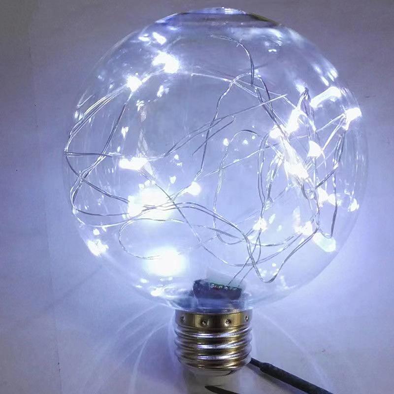 Bec LED Edison E27 220V Colorat RGB Iluminat Bec din sarma de cupru