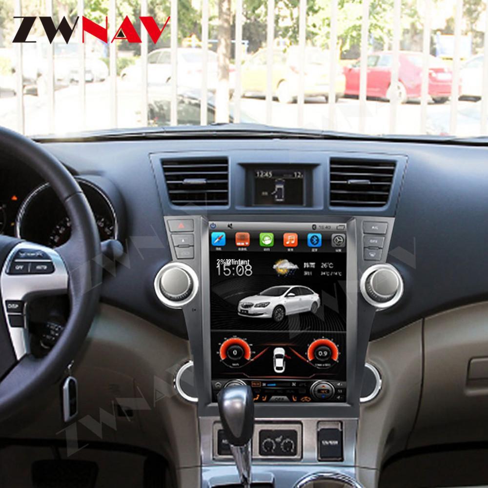 Android 10 GPS Navigation for 09-13 Highlander, 12" 32G, 4G-Compatible.