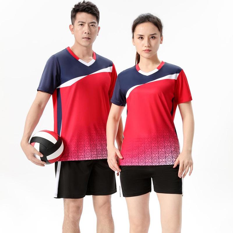 Women's Professional Volleyball Uniform - Short Sleeve Sportswear Set for Teams and Competitions