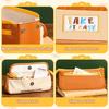 Color-blocking Pen Bag Large Capacity Stationery Bag Multi-functional Pencil Case  Students