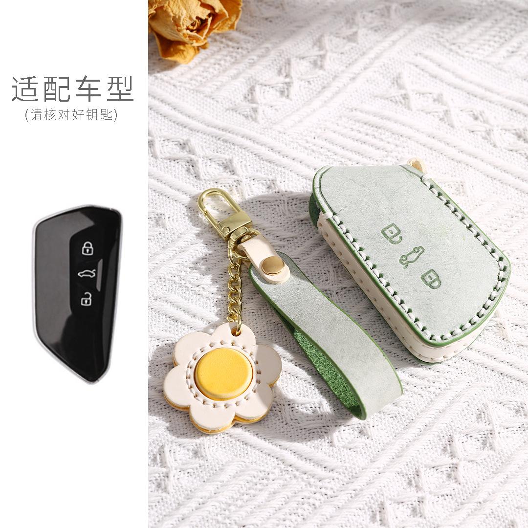 

Suitable For 22 Volkswagen Golf 8Rline Key Set 8Th Generation Id43/Id6Crozz High-End Car Buckle Women S Shell зелений