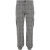 Urban Classics Boys Glen Plaid All-Over Print Cargo Jogging Bottoms