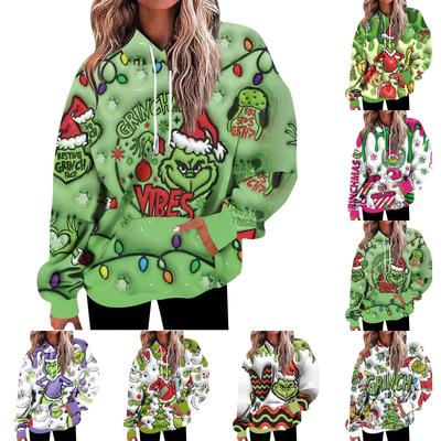 Damskie bluzy oversize Polarowe bluzy z kapturem Koszule z długim rękawem Pulowery Jesienne ubrania z kieszenią