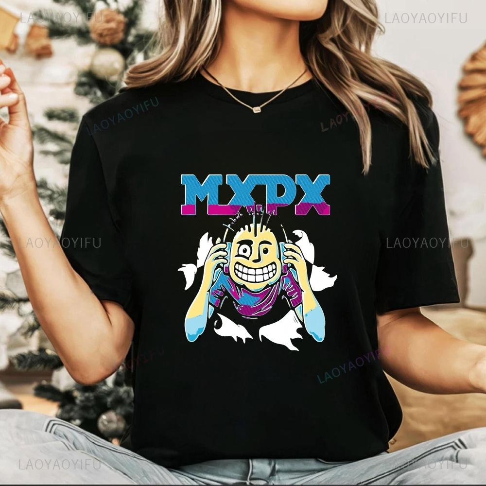 Neu Eingeführt MxPx - Punk Band Musikliebhaber T-Shirt - Lustig Verrückt Rundhals - Herren und Damen
