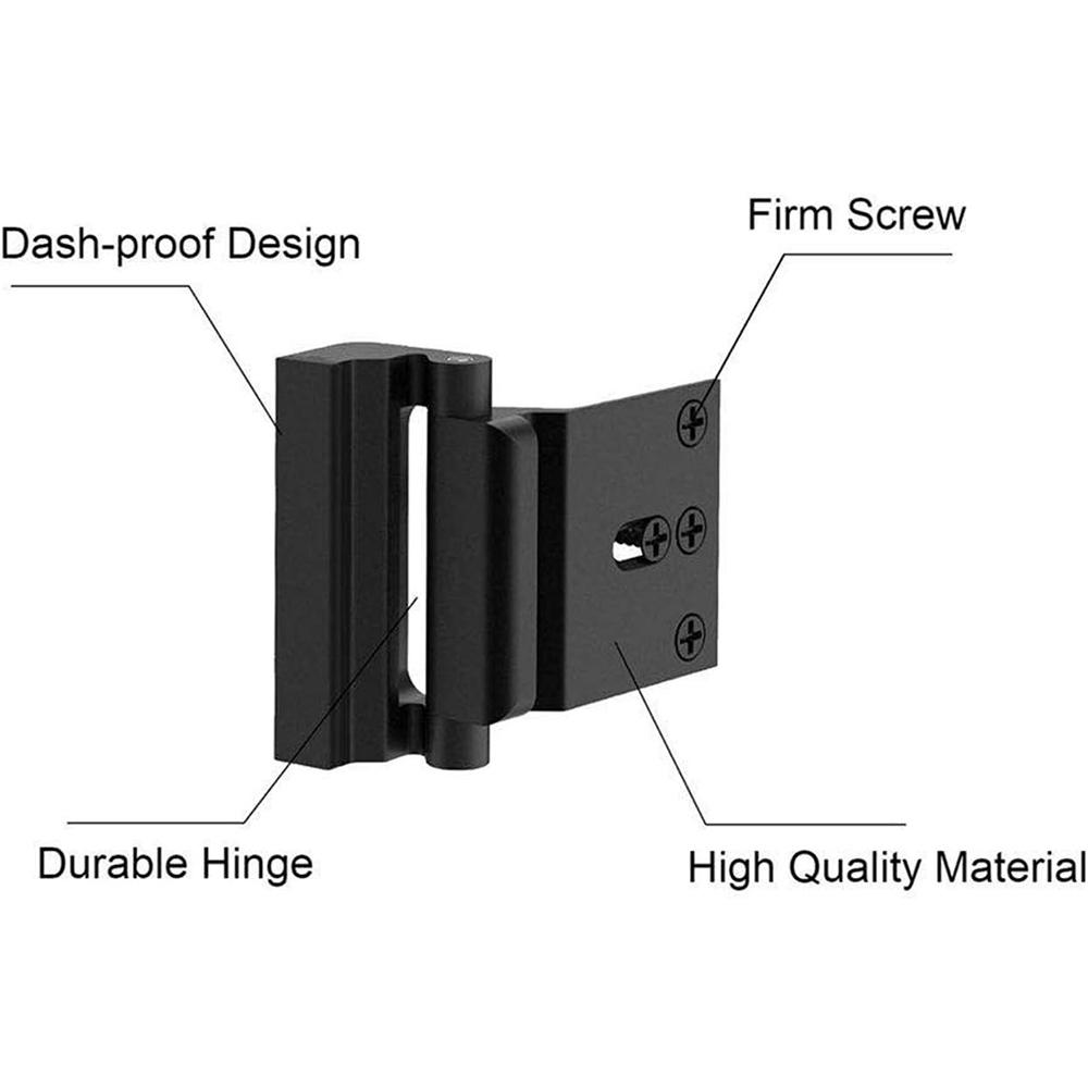 2Set Home Security Door Lock To Home Prevent Unauthorized Entry, Black