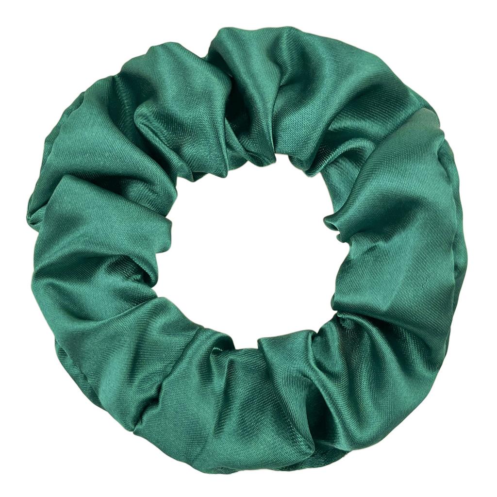 Seidensatin Scrunchies Damen Einfarbig Haargummi Elegant Pferdeschwanzhalter Gummiband Elastisches Haarband Haaraccessoires