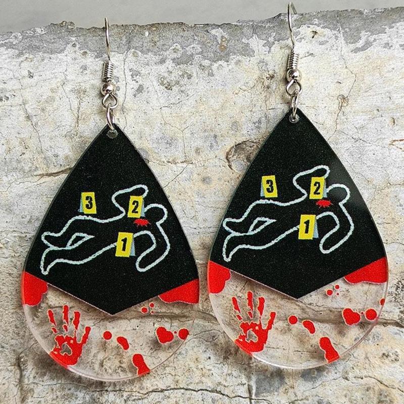 Halloween Ear Drops Ear Jewelry Drop Earrings Ear Accessories Dangle Earrings Acrylic Material Perfect for Halloween