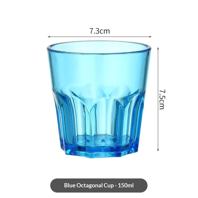 Acrylic Whiskey Cups Unbreakable Transparent Beer Cup Plastic Coffee Milk Breakfast Cup Spirit Glass Drinkware Juice Tea Cup
