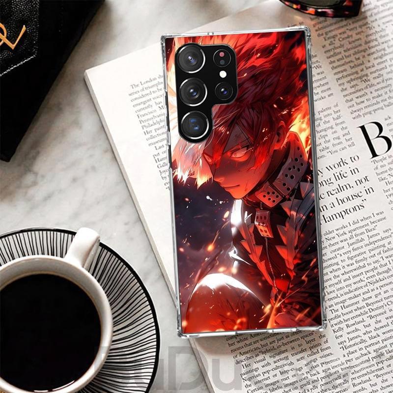 Todoroki Shoto MHA My Hero Cover For Samsung Galaxy S23 S22 S24 S25 Ultra S21 Plus S20 FE Phone Case S10 + S10E S25U Print Coque