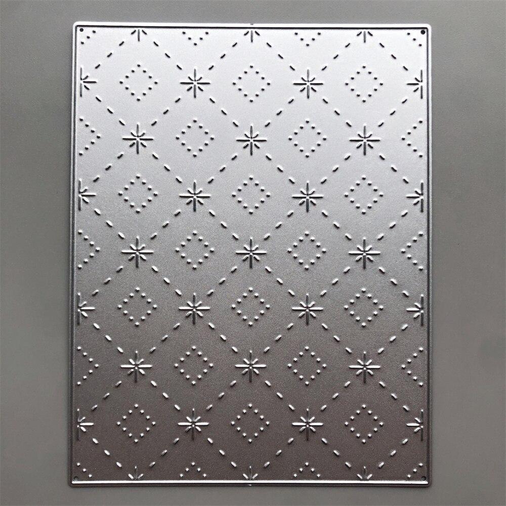 

2022 NEW Сетка Фон Металл Резка Кристаллы DIY Скрапбукинг Тиснение бумаги Фотоальбом Штампы Ремесла Шаблоны Форма Трафареты