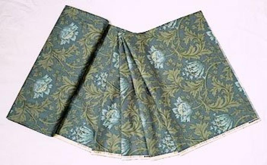 William Morris Anemone Cotton Print Best of Morris Light 110cm Wide x 1 Meter Fabric, 100% Cotton, Anemone, Blue, Pre-Cut, MO-3216M