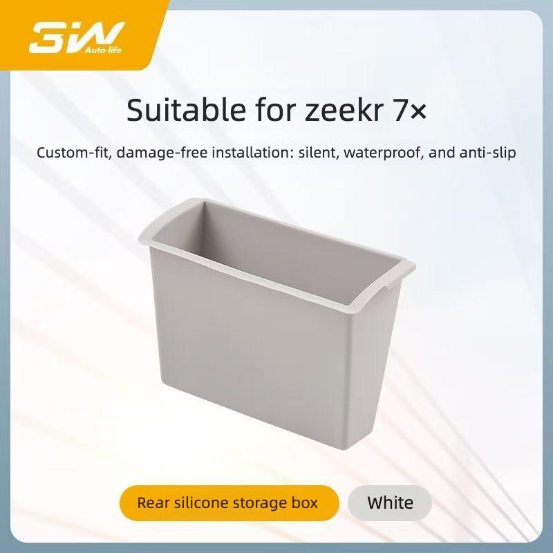 Suitable for Zeekr 7X 2025 2026 Rear Exhaust Vent Storage Box Silicone Anti Dirt Protective Cover Interior Modify Accessories
