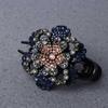 Hair Clip Acrylic Female Ponytail Holder Hair Accessories Flower Duckbill Clip Rhinestone Hair Claw
