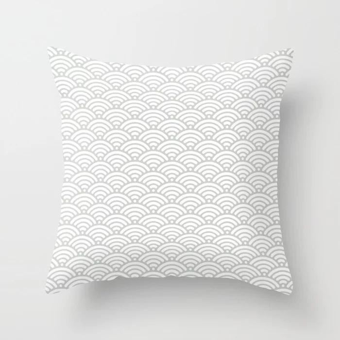 Nordic Simple Black, White and Gray Striped Geometric Sofa Cushion Cover Double-sided Polyester Peach Leather Velvet Sofa Pillow Cover