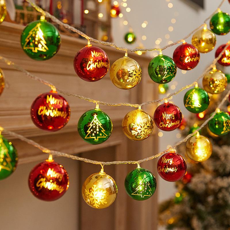 20LEDs Christmas Star String Lights 9.8FT Battery Powered Decorative Lamp  for Party  Office  Xmas Trees  Holiday  Home Decor