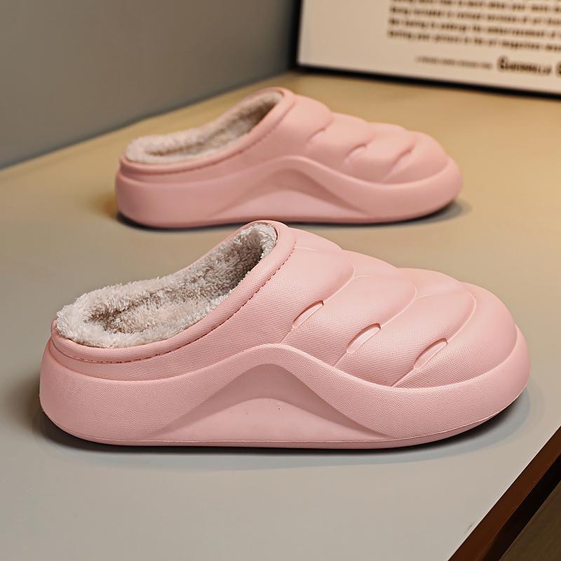 Pánské pantofle, nepromokavé pantofle, měkké a pohodlné boty na platformě, protiskluzové, odolné proti opotřebení, sametové, unisex