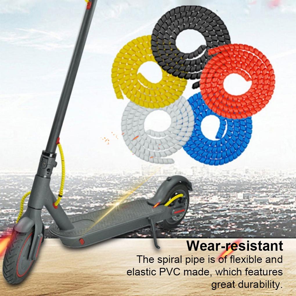 PVC Electric Scooter Frame Guard Braking Line Protection Wrap Portable Solid Color Scooters Protector Accessories