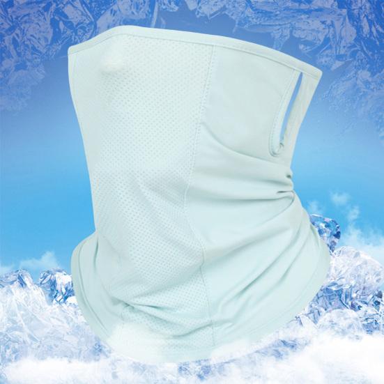 Summer Cycling Face Guard Neck Gaiter Windproof UV Protection Breathable Cooling Ice Silk Men Women Outdoor Bandana Neck Scarf Face Shield
