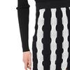 Pinko Lace Pattern Striped Midi Knit Skirt Women Skirts Pink Multicolor 103469A1UN-ZZ1