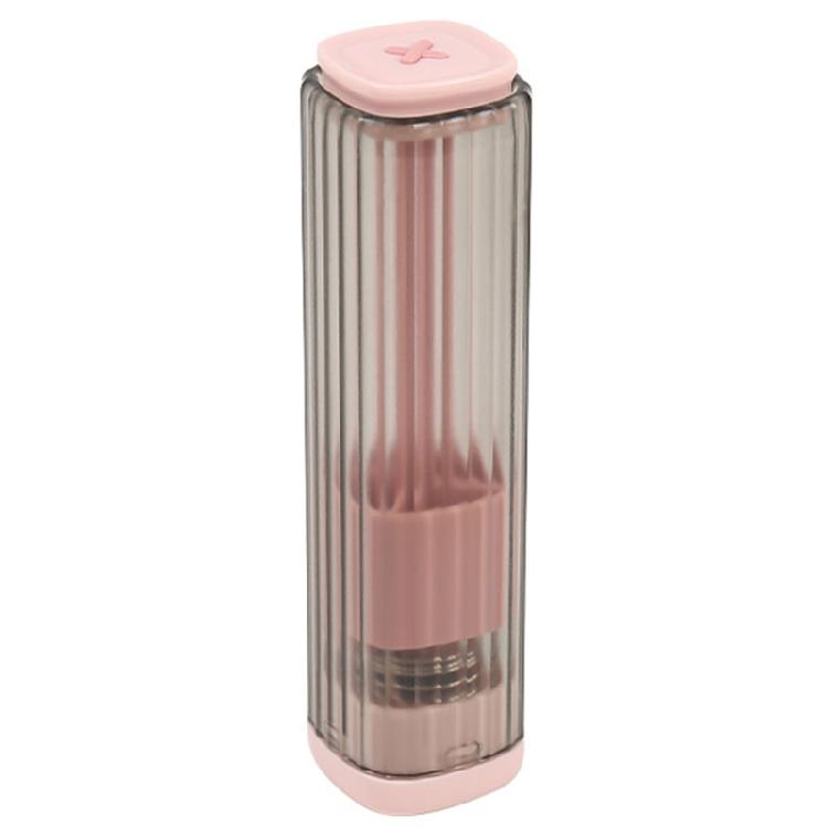 Magnetic Needle Storage Cylinder Clear Press Operated Container for Sewing Accessory